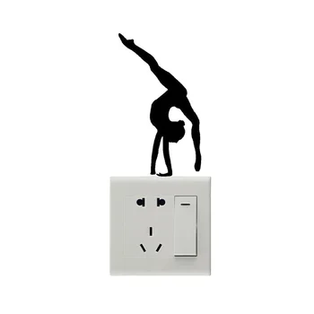 

Stylish Personality Gymnastics Fashion Switch Stickers Wall Decals 5WS0650