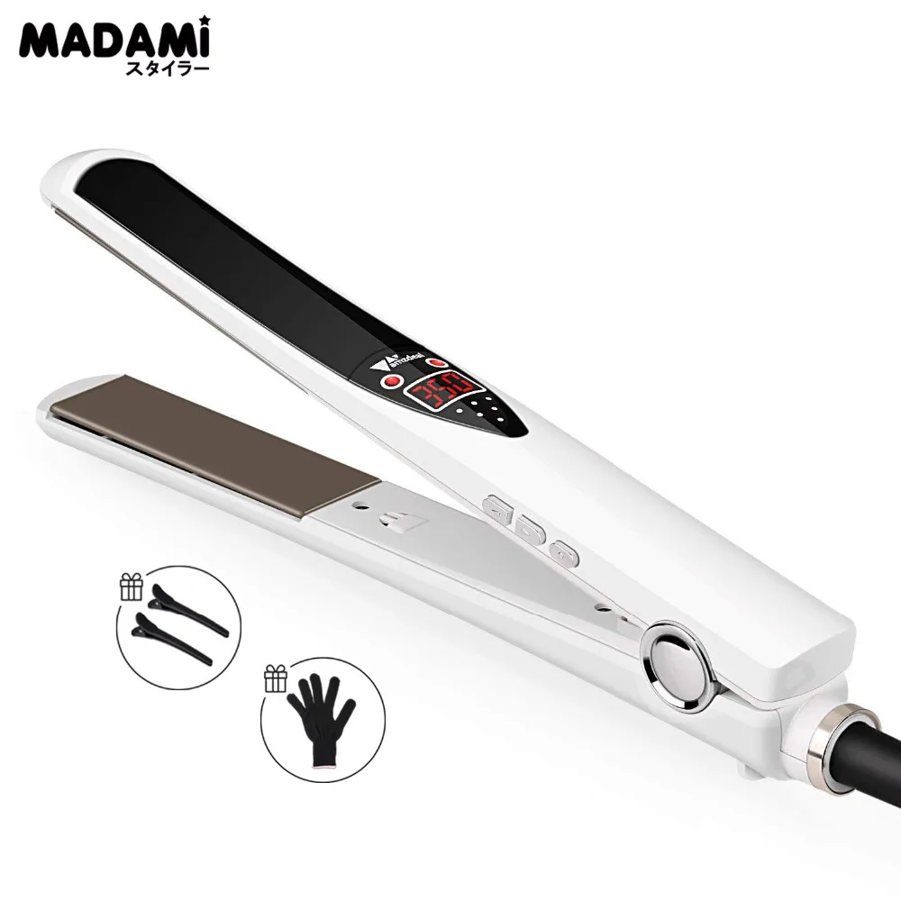 Professional Styling Tool LCD Display Titanium plates Straightening Iron MCH Hair Straightener High Temperature Fast Heating Professional Styling Tool LCD Display Titanium plates Straightening Iron MCH Hair Straightener High Temperature Fast Heating