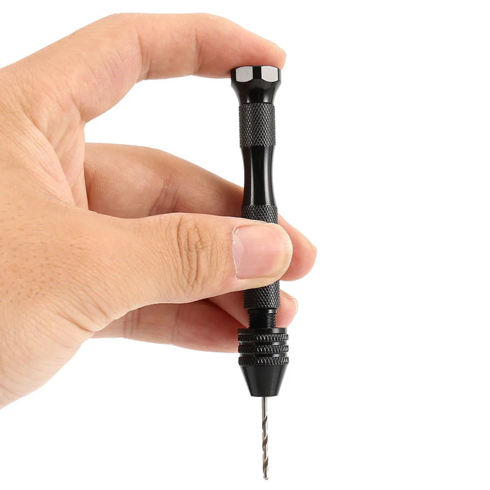 

1 Set Micro Hand Twist Drill 0.3-1.6mm HSS Bit Spiral Vise Keyless Chuck TSH Shop