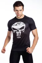 Red Plume font b Men s b font Punisher Compression font b Shirt b font font