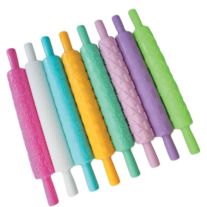 Buy 8pcs/set Colourful Plastic Rolling Pin Daisy