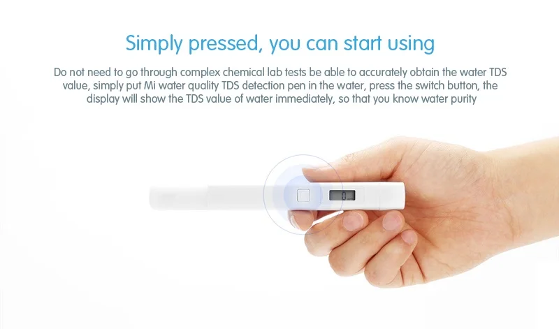 Original Xiaomi TDS Tester Water Quality Meter Tester Pen Water Measurement Tool