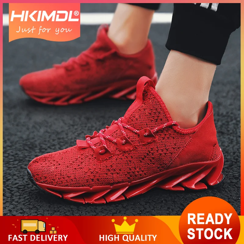 

HKIMDL 2019 New Spring And Summer Fashion Mens Casual Shoes Lace-Up Breathable Shoes Sneakers Mens Trainers Zapatillas Hombre