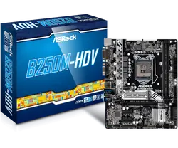 Материнская плата ASRock B250M-HDV материнская плата для Intel B250 LGA 1151 разъем SATA 6 ГБ/сек. ультра M.2 интерфейс USB 3,0 DDR4 Micro ATX ПК