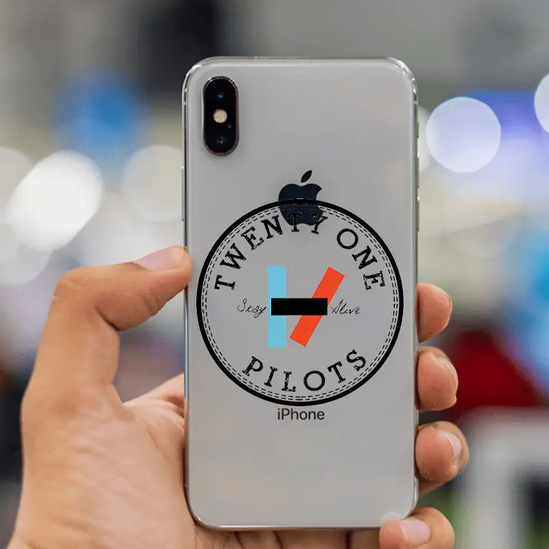 Черный мягкий чехол для телефона Twenty One Pilots для iphone XS MAX XR 7 8 8plus 6s X Fundas 21 Band collage Coque Fundas Shell Capa - Цвет: TPU