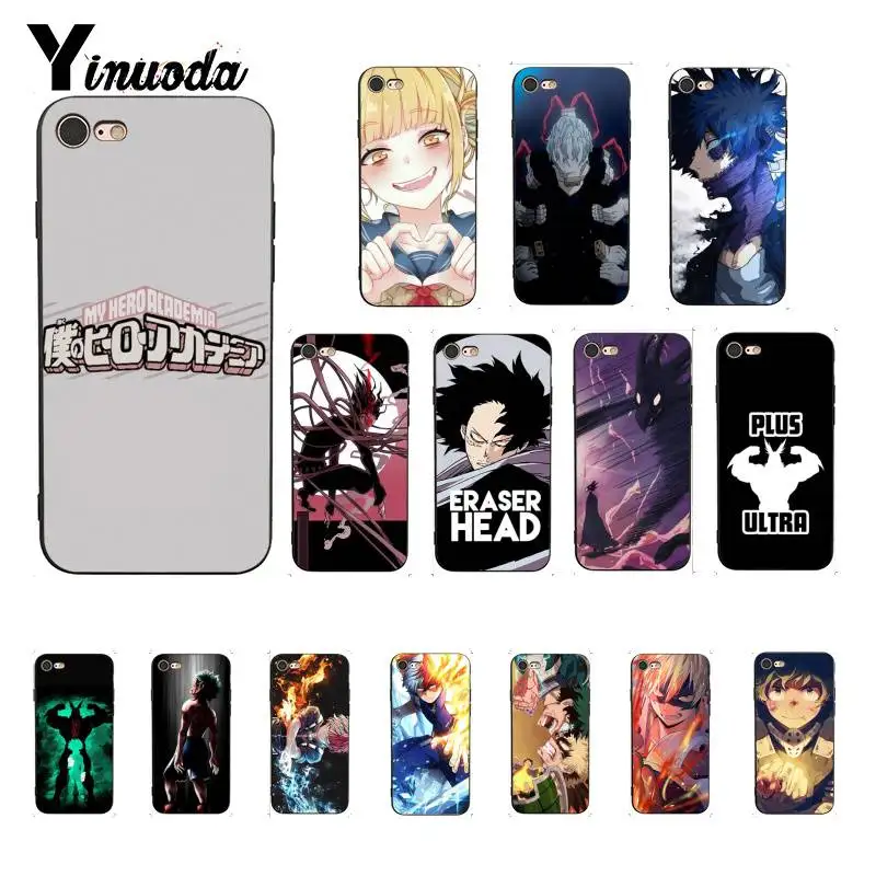 Yinuoda аниме My Hero academic классный чехол для телефона iPhone 8 7 6 6S 6Plus X XS MAX 5 5S SE XR 10 11 pro max |
