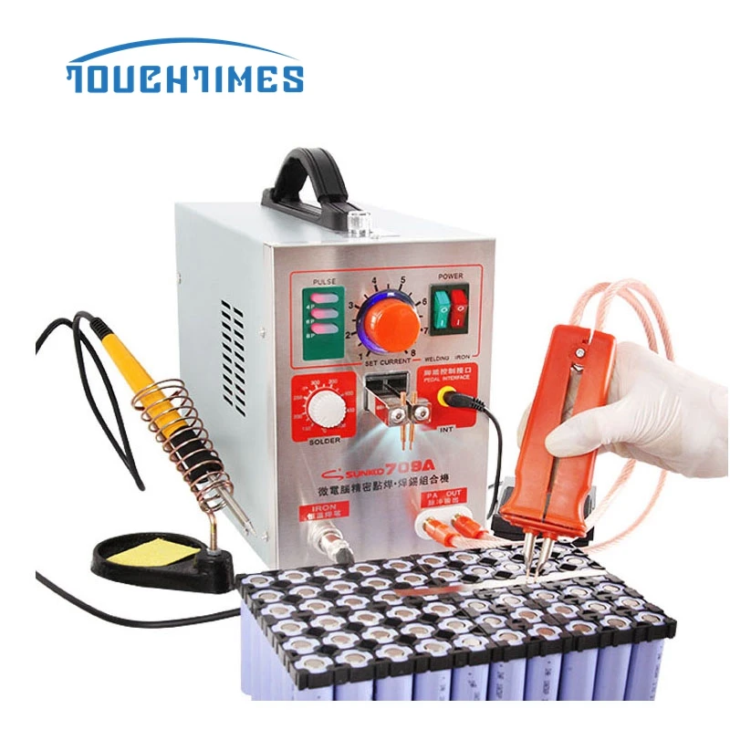 220V 1.5KW SUNKKO 709A Battery Spot Welding Station Welder with 71A Pen for 18650 Machine | Инструменты