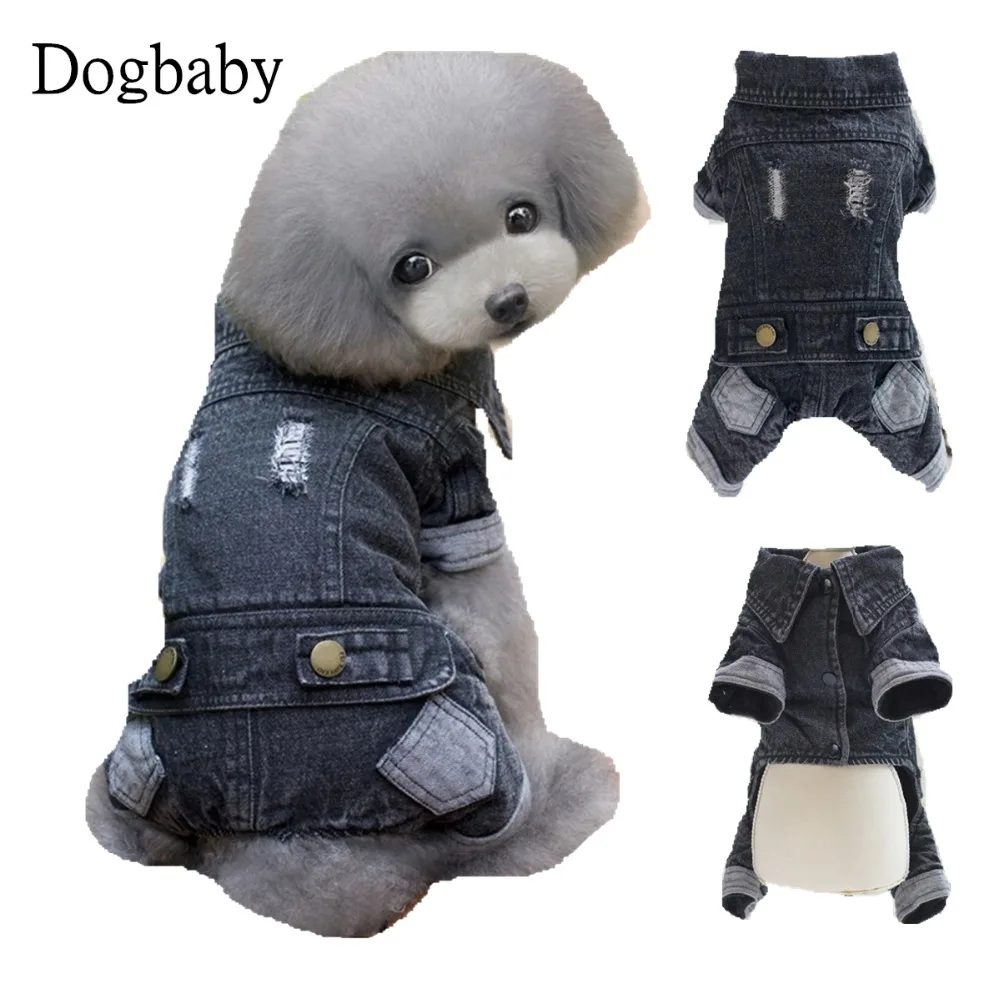 K12 Newest Warm Dog Jeans Thickening Four Legs Pet Clothes for Autumn