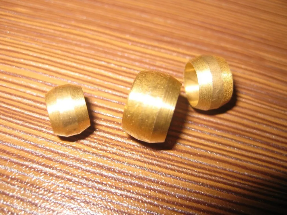 

fitting olive, compression fitting oring, sleeve, 10mm ID brass olive for the compression fittings 100pcs/set free shipping
