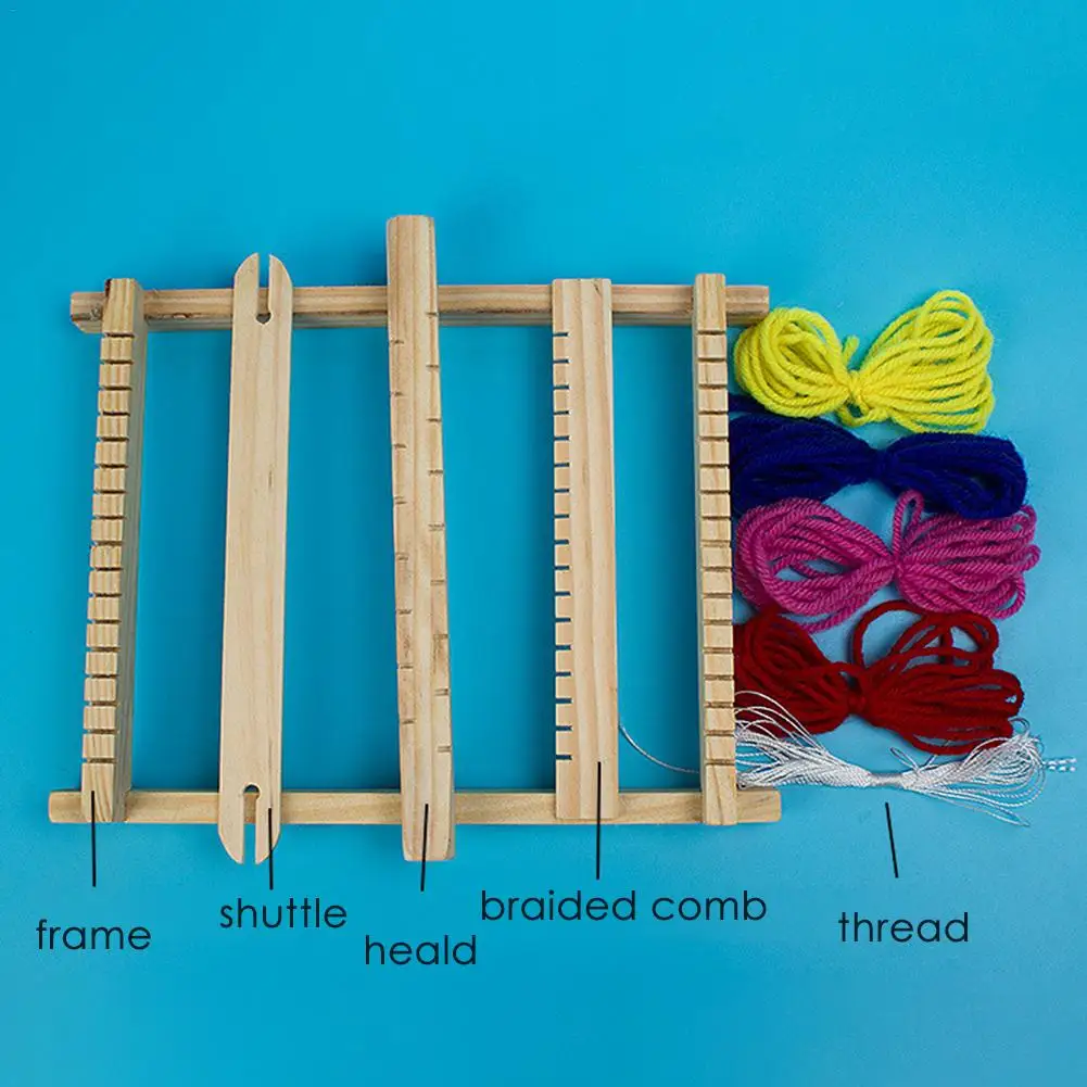 Детский научный модель продукта ручной DIY домашний ткацкий станок разные цвета доставки