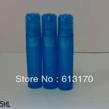 5 мл пустой флакон духов пластиковые бутылки спрей мини маленький образец флаконы Parfum Упаковка Контейнер синий