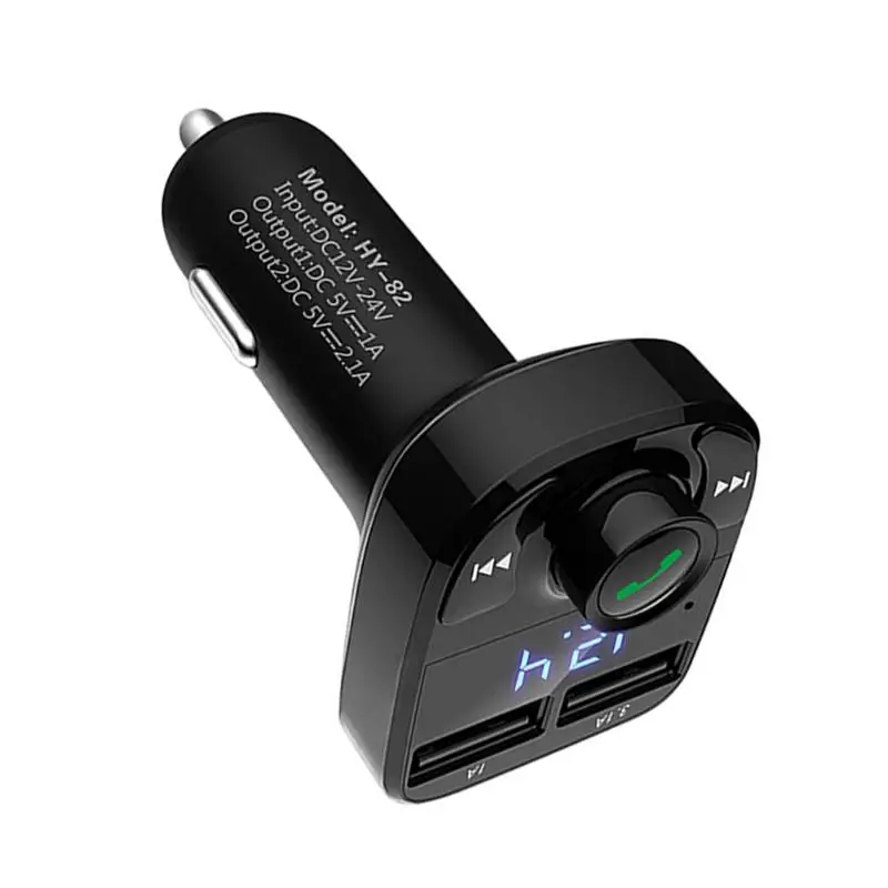 HY-82 двойной USB автомобильный Bluetooth Hands-free MP3 автомобильное зарядное устройство fm-передатчик