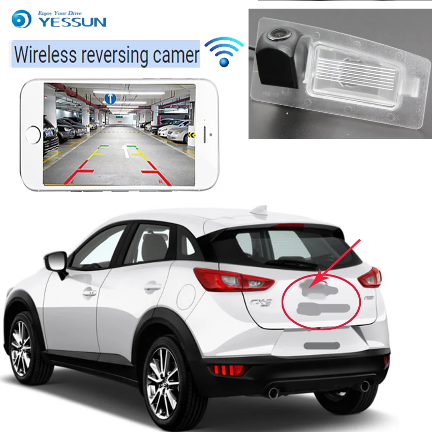 For Mazda CX-3 CX 3 For Mazda 3 Axela BM 4D Sedan 2013~2017 Backup Camera license plate camera