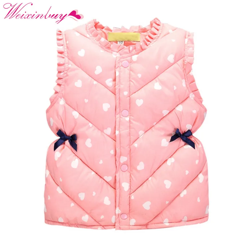 Children's jackets baby Girl Autumn winter Vest Clothing Outerwear