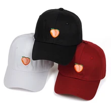 Новая Кепка для папы, кепка для отдыха с фруктами, Кепка с вышивкой, бейсболка персикового цвета, Женская хлопковая бейсболка в стиле хип-хоп, бейсболка, Кепка