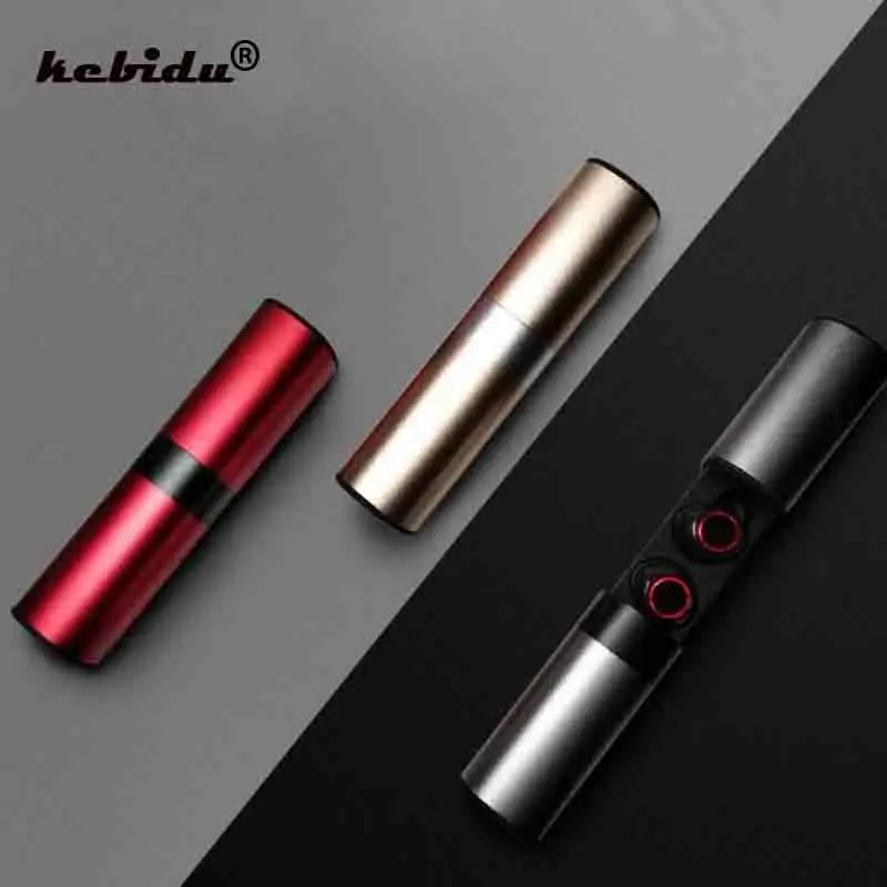 

kebidu TWS Wireless Earphones Bluetooth V4.2 Earphone With Mic Handsfree Cordless Mini Bluetooth Earbuds Hearing Aid For Xiaomi