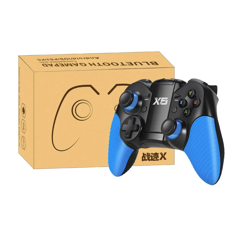 Good price X5 bluetooth 4.0 gamepad 2.4G for PS3 android ios pc games controller for phones with stand