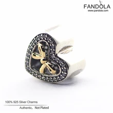 Стерлинговое Серебро 925 пробы, связанные бусины-сердечки для изготовления ювелирных изделий, подходит для женских шармов, браслет plata de ley 925