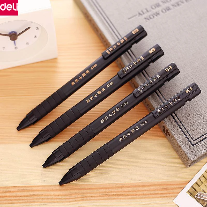 

Deli Mechanical Pencils Set 2B Black Pencil Refills Drafting Pencil Lead Refill Caneta Office School Writing Supplies