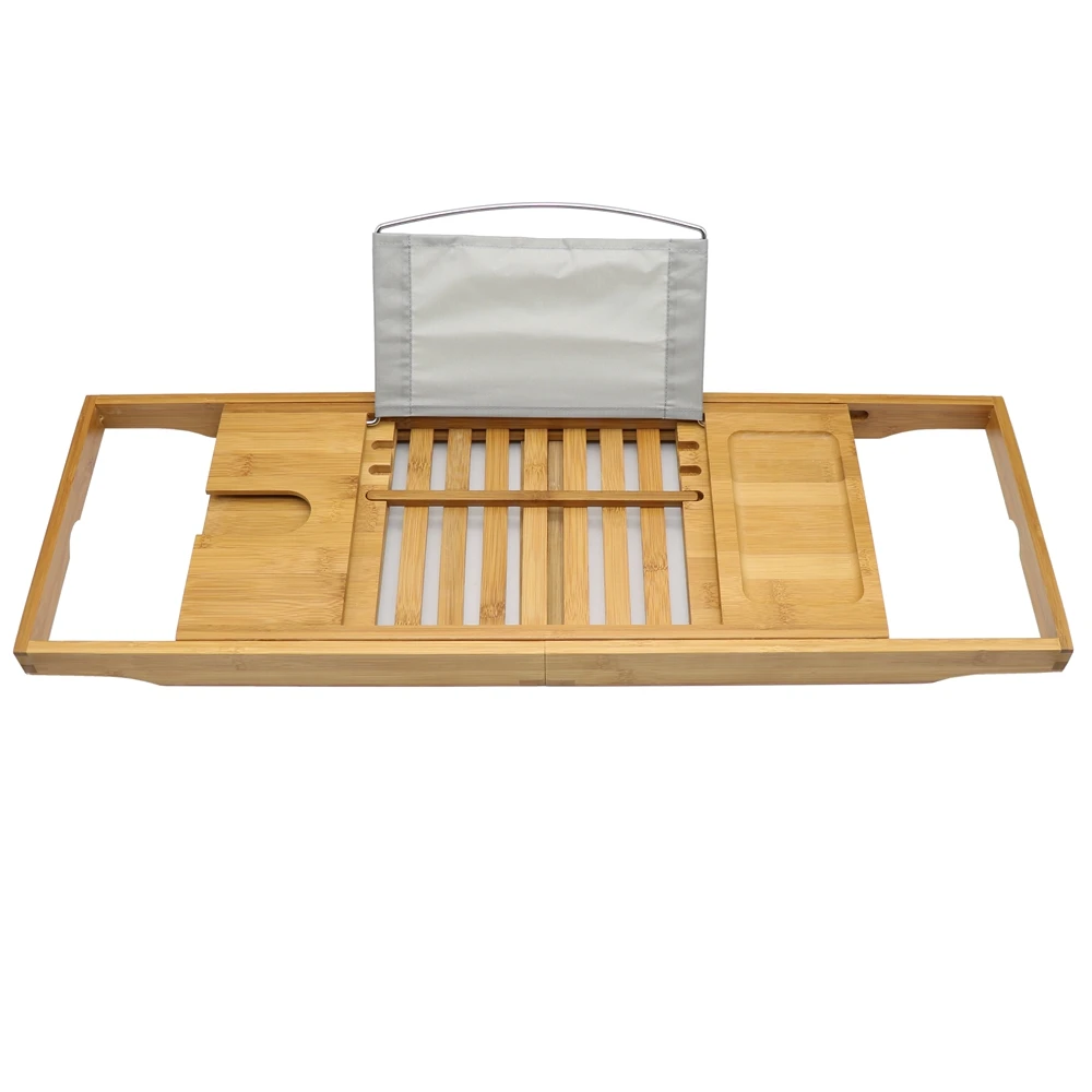 Luxury Bathroom Bamboo Bath Shelf Bath Tray Bathtub Holder Bridge Tub Caddy Tray Rack Wine Holder Bathtub Rack Support Luxury Bathroom Bamboo Bath Shelf Bath Tray Bathtub Holder Bridge Tub Caddy Tray Rack Wine Holder Bathtub Rack Support
