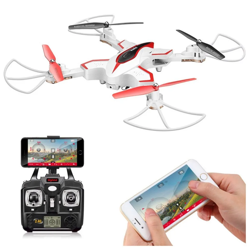 Syma X56W Foldable Quadcopter With HD Wifi Camera and Live Video 4 Channel Headless Mode Altitude