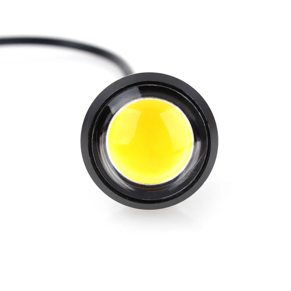 

9W 23mm LED Eagle Eye Light Car Fog DRL Daytime Running Light Reverse Backup Parking Signal Tail Light Yellow Light