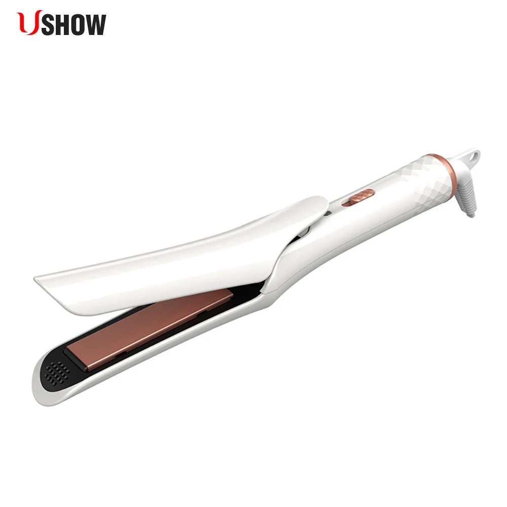 USHOW 2 в 1 профессиональный керамический инструмент для завивки, выпрямления волос плоский утюжок Инструменты для укладки волос щипцы для
