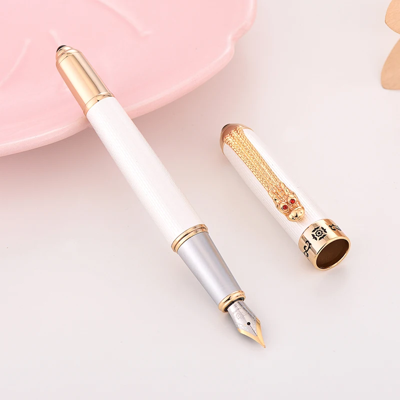 Jinhao Dragon перьевая ручка Роскошная Высококачественная tinta Caneta Tinteiro pena Stylo Plume Kaco металлическая ручка офисный подарок