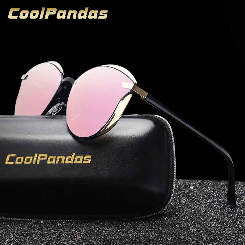 Летние модные розовые зеркальные поляризованные солнцезащитные очки кошачий глаз, женские солнцезащитные очки для вождения, солнцезащитные очки