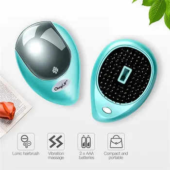 

New Portable Electric Ionic Hairbrush Relieve Headaches Mini Small Hair Magic Beauty Brush Comb Massage Home Travel Using P40