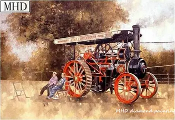 

MHD Full Square Diamond Painting Old Steam Train Picture New Arrival 3d Diamond Embroidery Mosaic Cross Stitch Decoration Kit