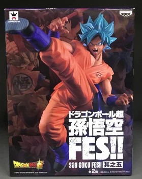 

100% Original Banpresto Son Gokou FES !! vol.5 Collection Figure - SSGSS Son Goku (Kaiohken) from "Dragon Ball Super"