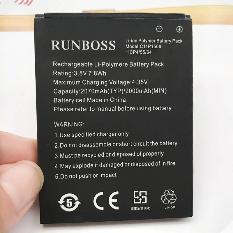 Аккумулятор C11P1506 2070 мАч для Asus Live G500TG ZC500TG Z00VD ZenFone Go 5 дюймовый сотового телефона с
