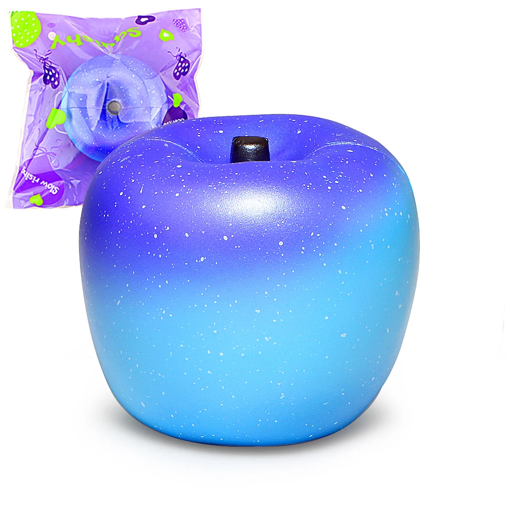 Jumbo Squishy Galaxy Apple Squishies крем ароматизированный медленно поднимающийся сжимающий игрушка оригинальная посылка