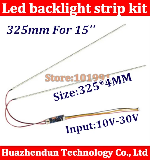 

10pcs 325mm 15'' Adjustable brightness led backlight strip kit,Update your 15inch ccfl lcd screen panel monitor to led bakclight