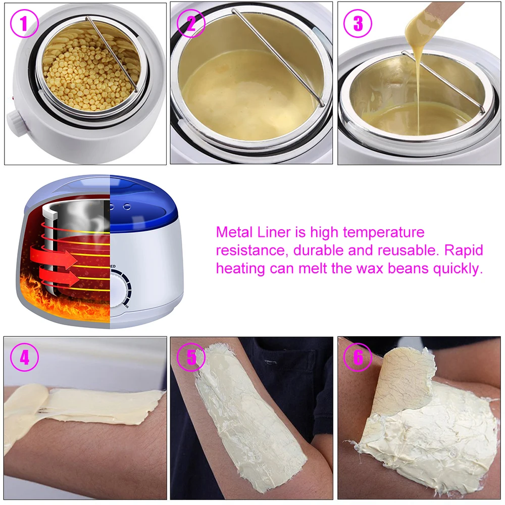 Professional Hair Removal Cream Heater 100g Wax Beans Wax Machine Warmer Heater Professional Mini SPA Hands Feet