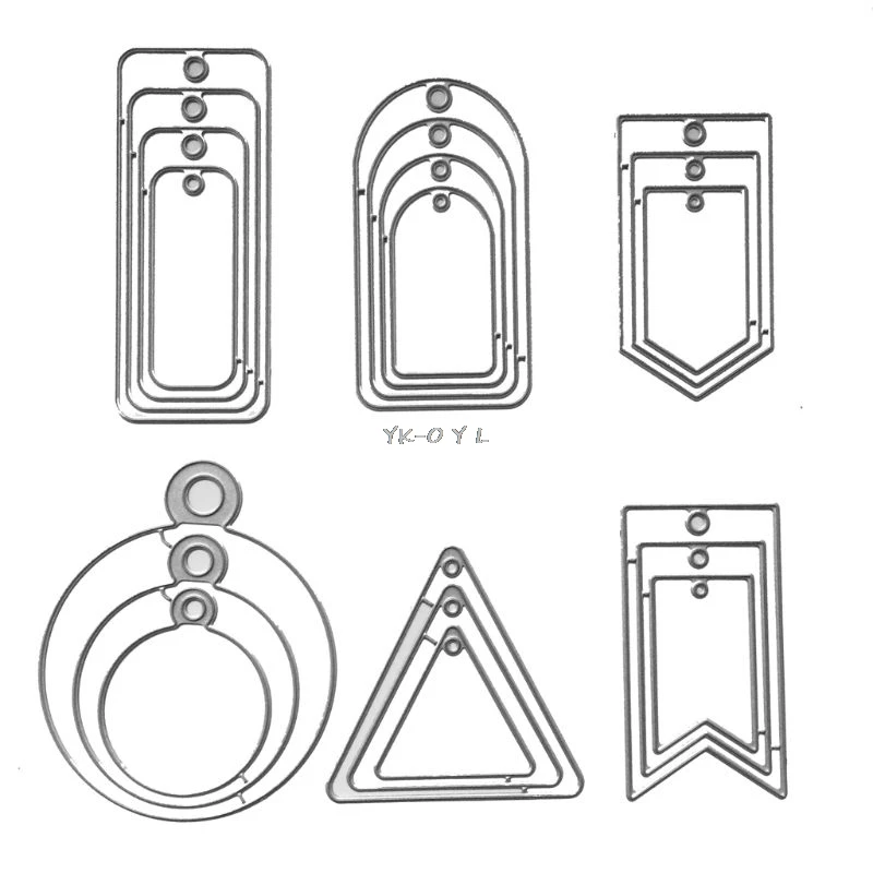 

Hanging Tag Metal Cutting Dies Stencil DIY Scrapbooking Album Stamp Paper Card Embossing Craft Decor