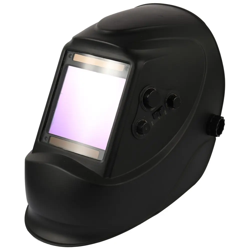 

Solar Energy Automatic Dimming Welding Mask TIG Spot Welding Helmet Large Window and 4 Sensors External Adjustment DIN5-DIN13