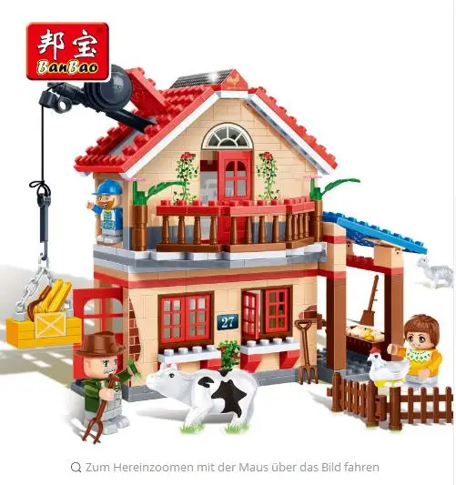 Building block Набор kompatibel мит neue Штадт Ланд уровня Bauernhof 3D Bau зигеля Padagogisches хобби Spielzeug