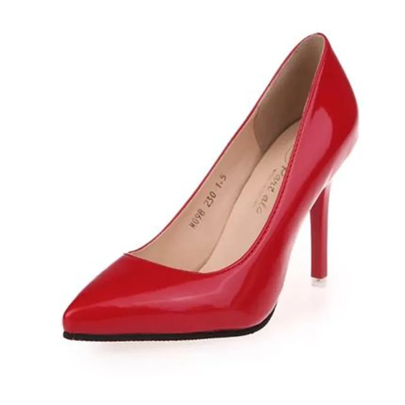2016 autumn high heeled shoes font b Women s b font pumps Sexy concise shallow mouth