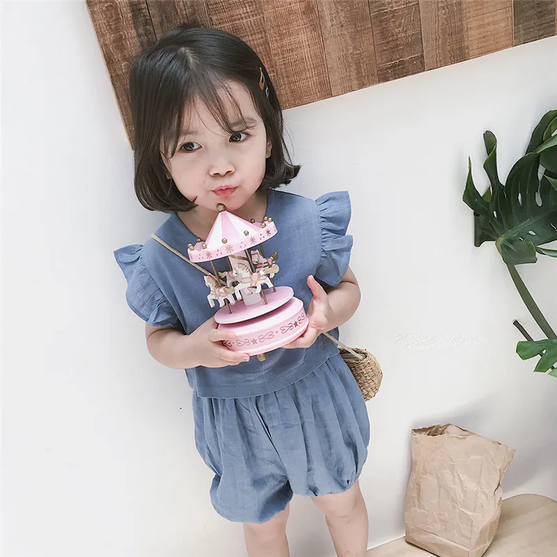 

Korean children clothes girls summer outfits sets short sleeve tshirt+shorts 2pieces kids tracksuit children sport suit