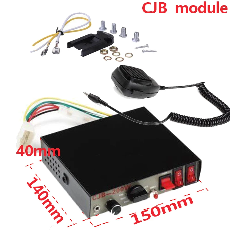 Top Buy 7Dvzr LARATH 12 V 8 suono forte horn siren nero per il camion dell'automobile altoparlante allarme di avvertimento Police Fire Corno ASE/CJB/modulo di sistema Bluetooth