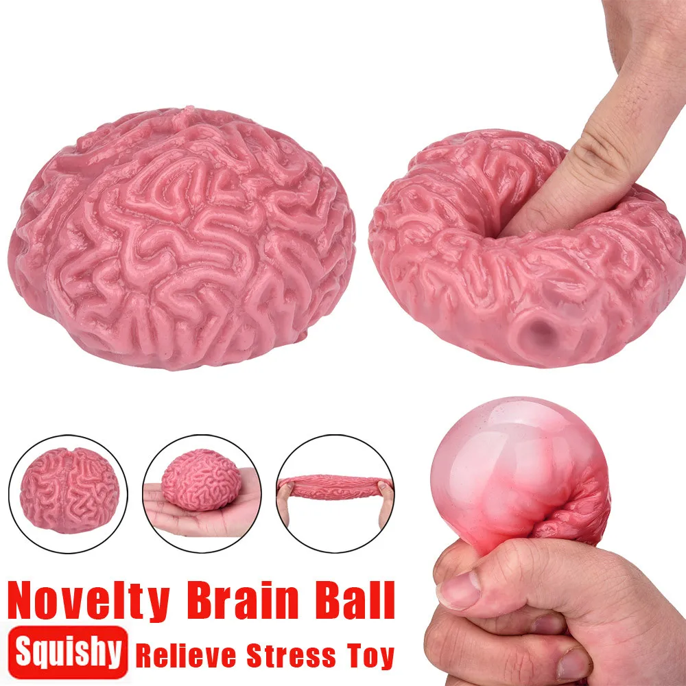 Новинка Squishy Мозга Игрушка податливый Забавные игрушки снять стресс мяч вылечить игрушки мяч стресс мини арбалет шары для бассейна