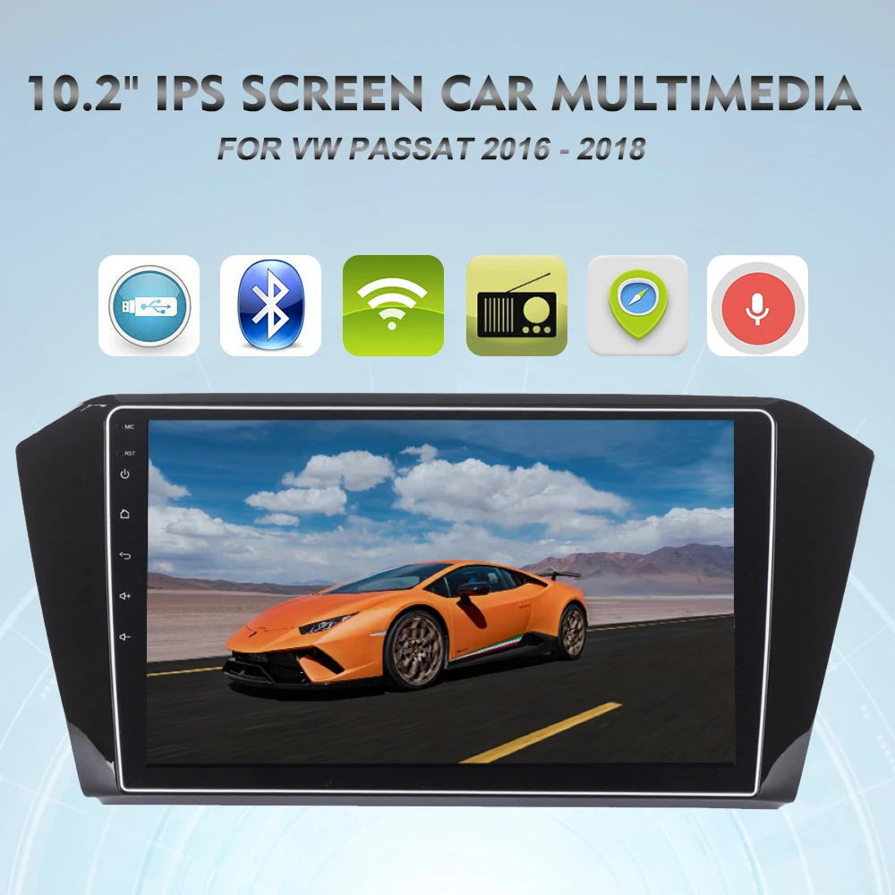 Android 9,0 Автомагнитола gps для VW PASSAT мультимедиа с 10," ips экраном Авторадио Стерео NAVI головное устройство 4G wifi RDS