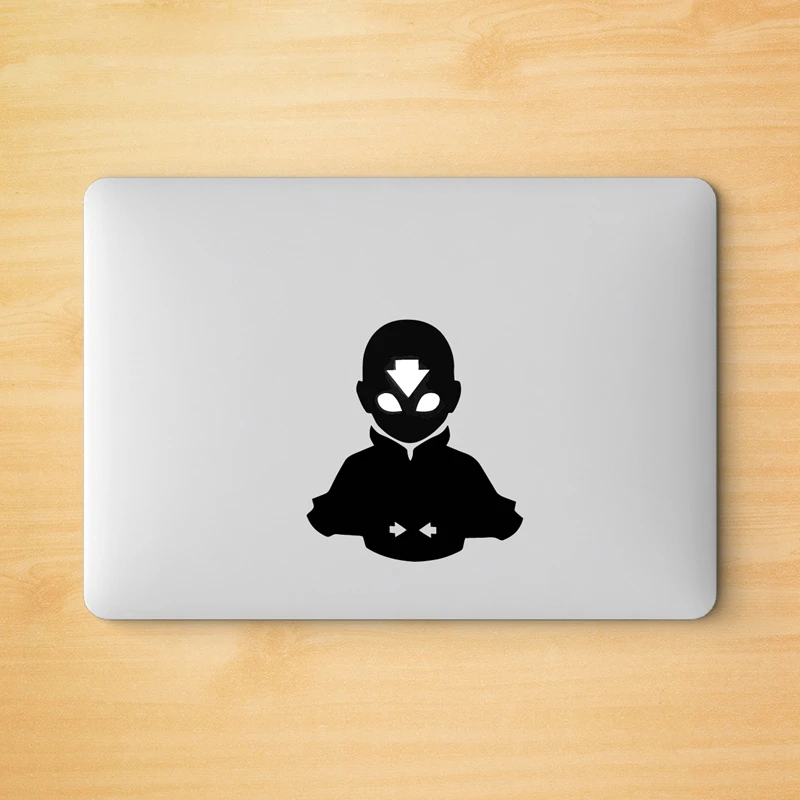 Аватар Aang наклейка для ноутбука Виниловая Apple Logo MacBook Retina Pro / Air Decoration|Наклейки на