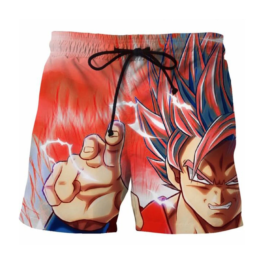 Купальники для фитнеса Для для мужчин Панк Рок Boardshort плюс размеры Dragon Ball 3D принт шорты женщин аниме повседневное летних вечеринок пляжная