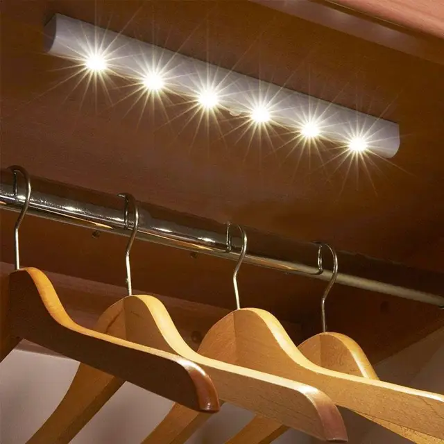 Online Shop Draadloze Bewegingsmelder 6 LED Light Thuis Muur Night ... Online Shop Draadloze Bewegingsmelder 6 LED Light Thuis Muur Night ...
