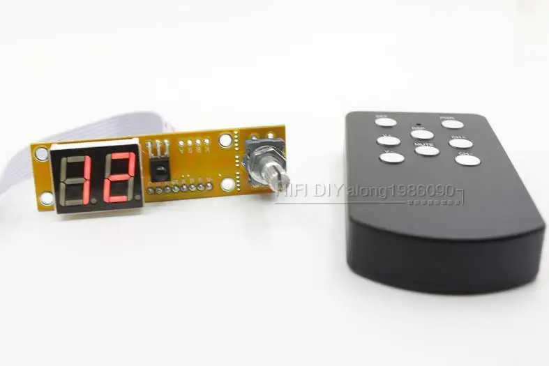 Assembled Remote Stereo Volume Board 64 Steps Relay Ver 3 Ways Input