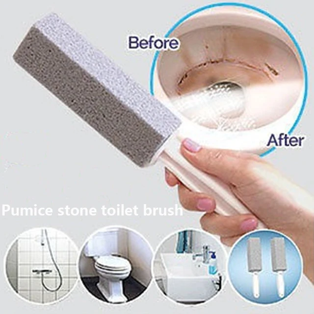 2 Pcs Lot Cleaner Wand Practical Water Toilet Bowl Pumice Stone 2 Pcs Lot Cleaner Wand Practical Water Toilet Bowl Pumice Stone Brush Cleaning