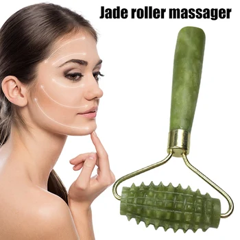 

Facial Massage Jade Natural Roller Anti Wrinkle Cellulite Face Slimming Body Relax Beauty Tool for Head Neck Foot Massager DFA